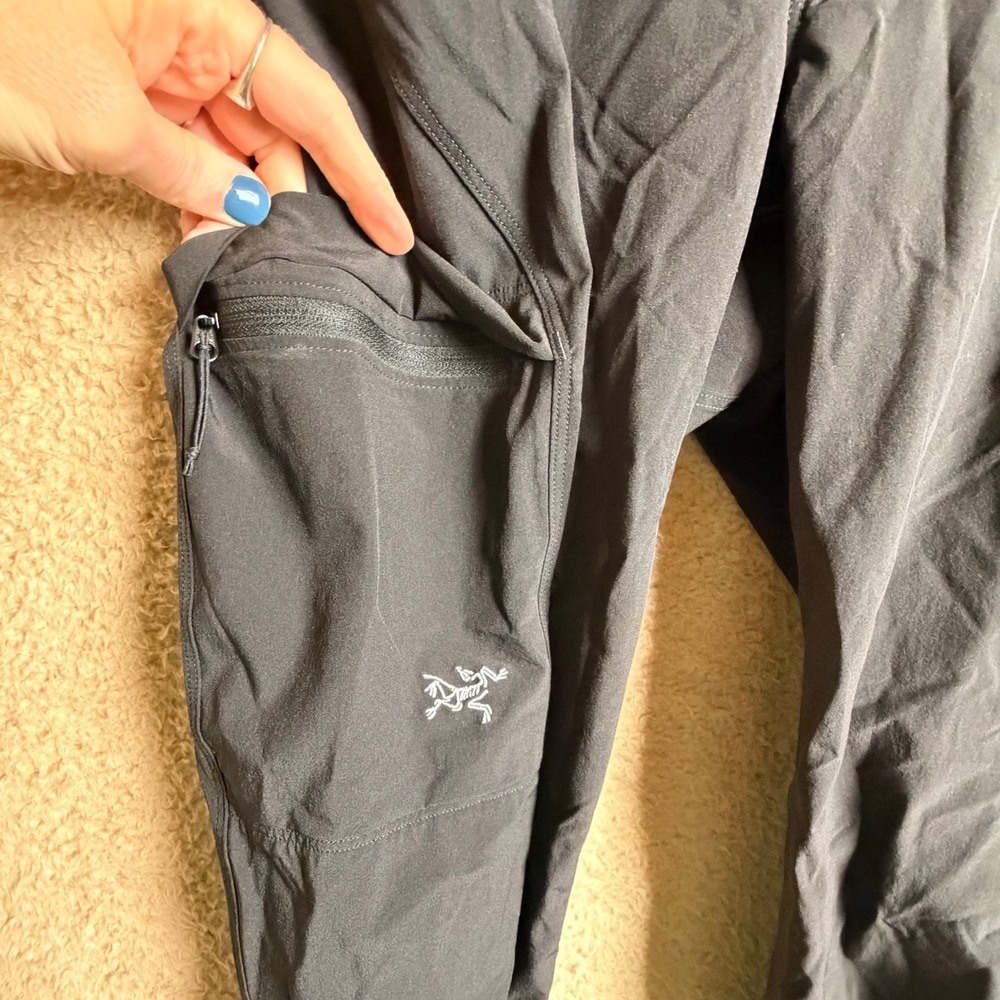Arc’teryx Alroy Hiking Pants Women’s 8 Black Stretch Trail - Picture 13 of 16